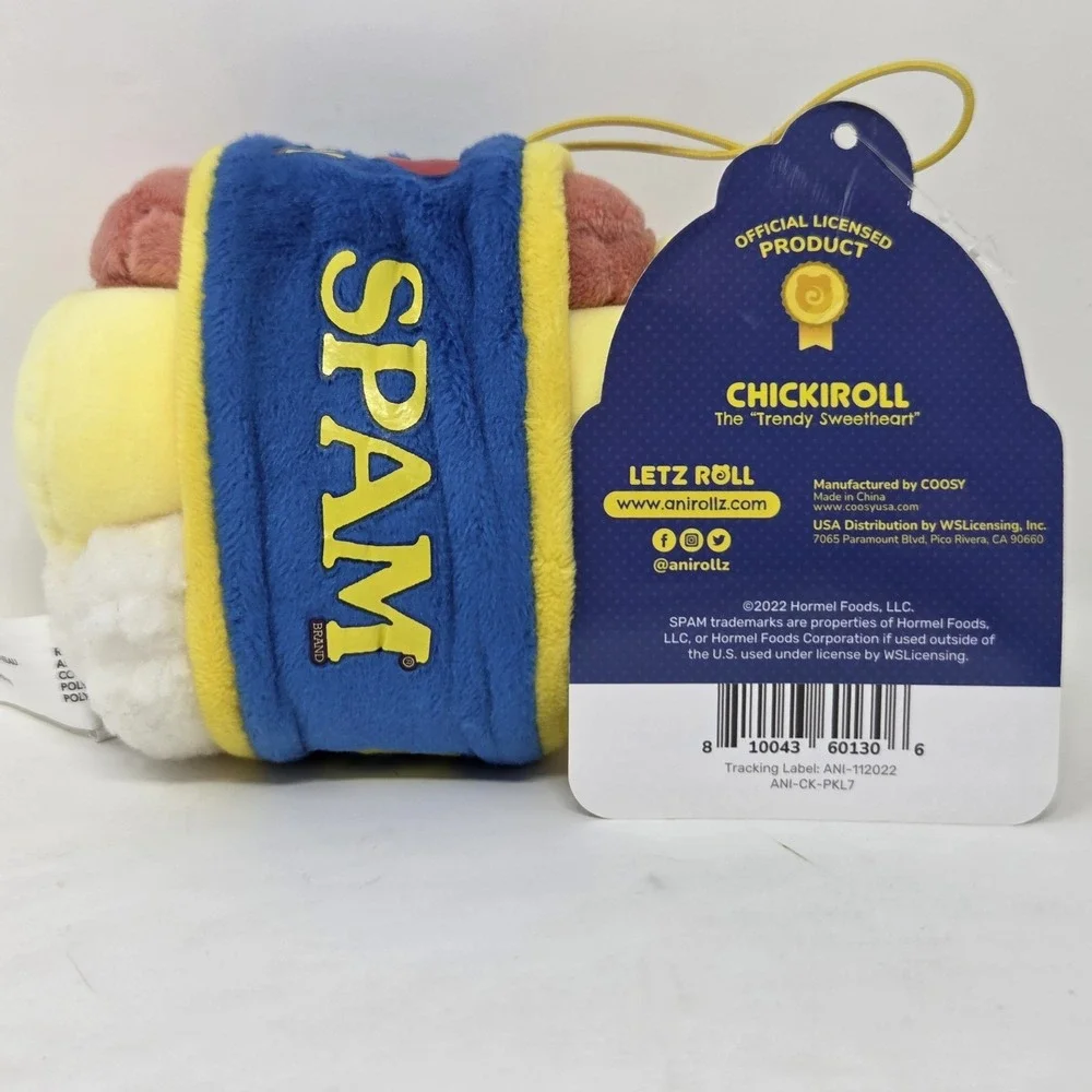 Stuffed‎ Animal Plush Toy - Official SPAM Musubi Blanket Chickiroll Plush 4''